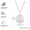 Vnox Never Fade Silver Color Stainless Steel Women Locket Pendant, Openable Heart Pendant Necklaces, Life Tree Floral Collar