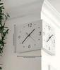 Corner Modern Wall Clock, Stylish Double-sided Luminous Wall Clock, Sensor Luminous Corner Wall Clock, Mute Wall Clock