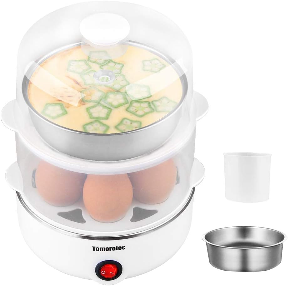 

Large 14 Eggs Capacity, Electric Rapid Egg Maker, Auto Off for Hard Boiled Eggs, Poached Eggs, Steam United States