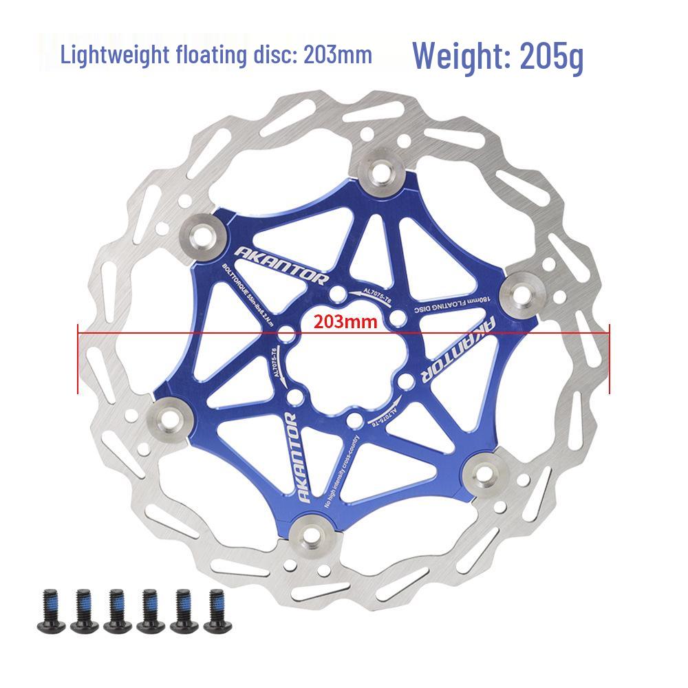140mm 160mm 180mm Six-Bolt Floating Disc Cooling Brake Pad for Mountain Bikes and Scooters