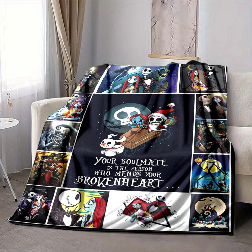 1Pc Soulmate Mends Broken Heart Blanket Soft And Comfortable Casual Warm Camping Travel Christmas Halloween Xmas Gift M924537