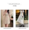 2024 Summer French Floral Puff Sleeve Dress for Women