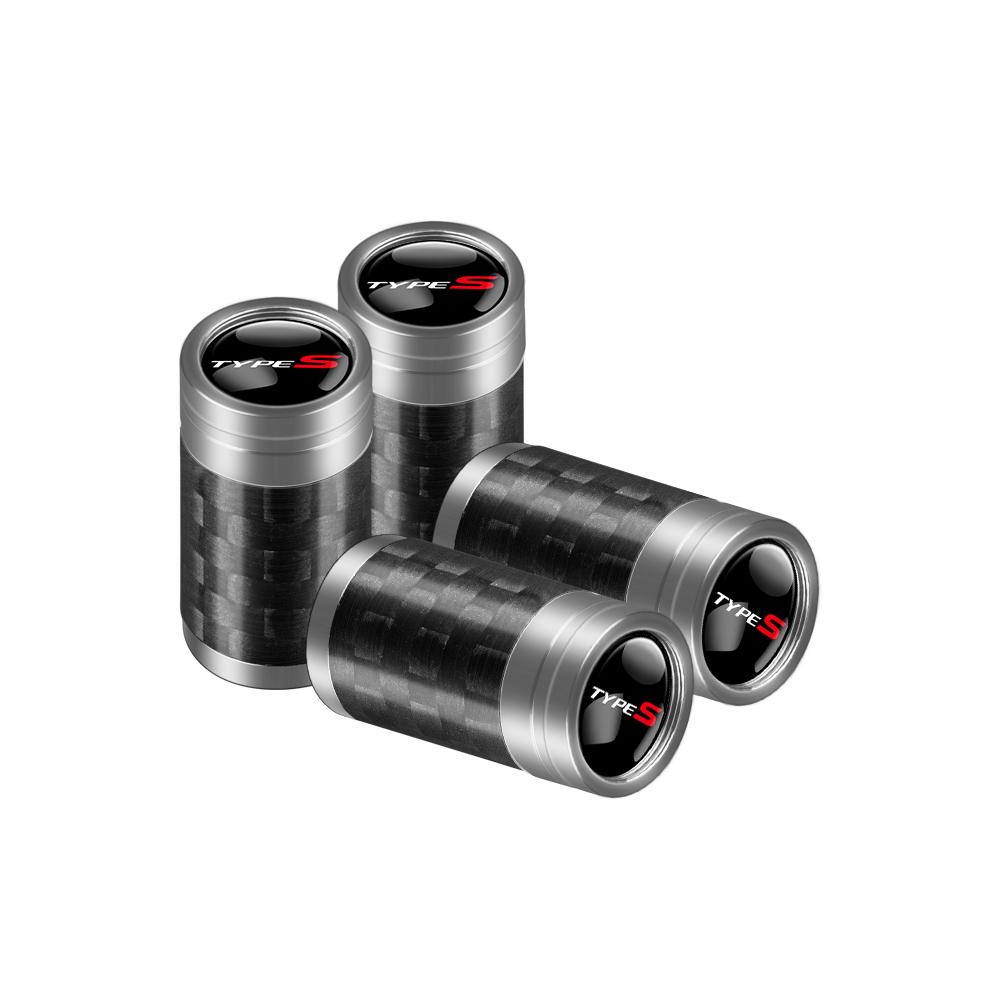4pcs Carbon Fiber Car Tire Valve Cap Metal Tyre Wheel Stem Air Valve Cover For Honda Civic Mugen Jazz City Fit Accord 7 Odyssey