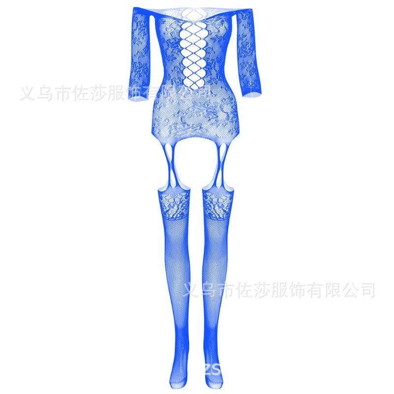 Sex Clothes Leak Milk Transparent Hollow Pajamas One-piece Socks Mesh Skirt Seamless Mesh Temptation