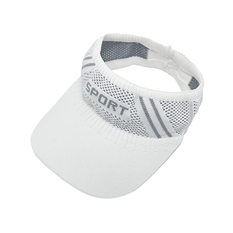 

SPORT Empty cap Roof hat Sports cap Breathable cap Summer baseball cap Summer shade average size (56-58cm) белый