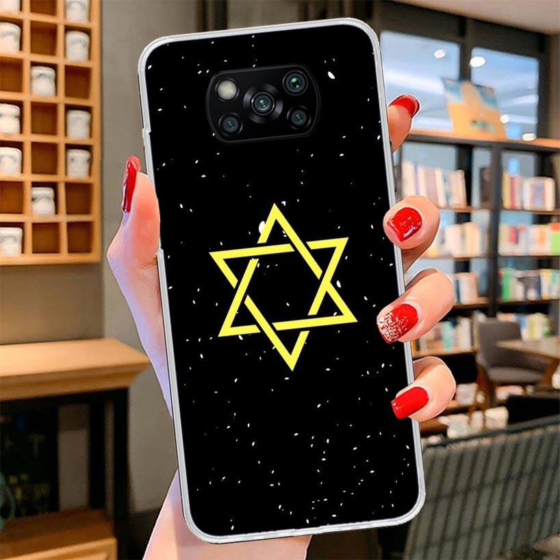 David Jewish Star Symbol Cover Phone Case For Xiaomi Poco F7 Ultra X7 X6 X5 Pro M7 Redmi 15C 15 13C 13 12C 12 10C 10 9A 9C 9T 9