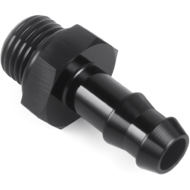 6AN ORB Male To 3/8" Hose Barb Straight Fitting Adapter Aluminum 4PCS