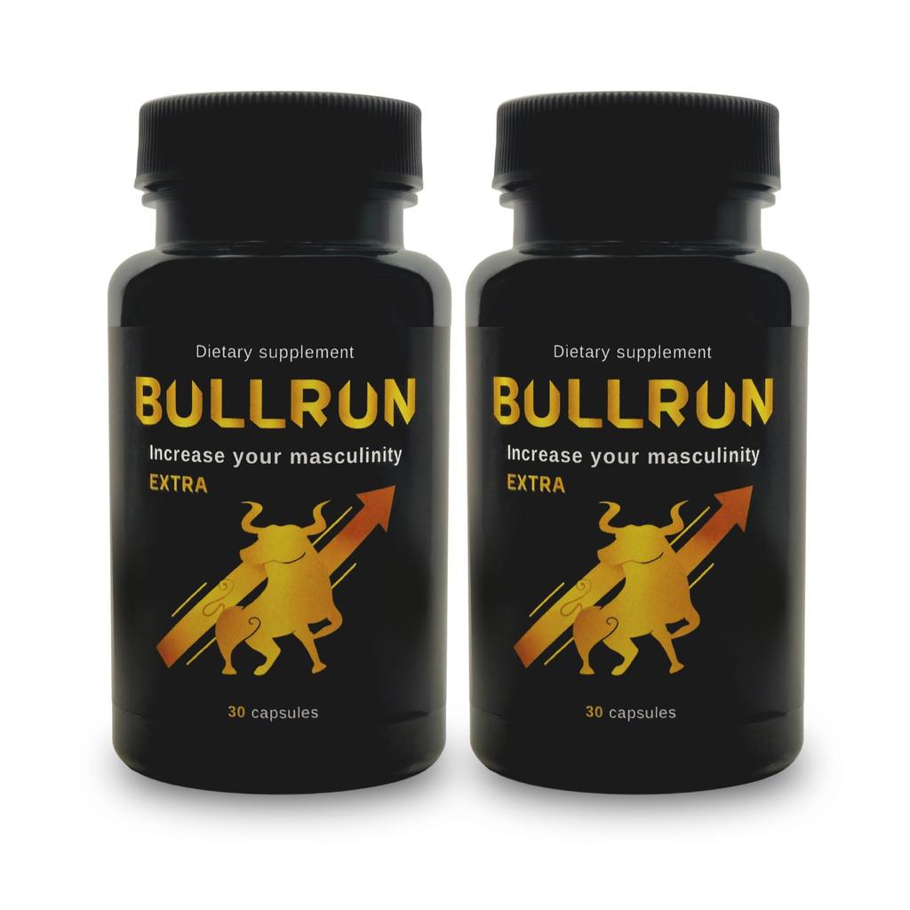 Bullrun Extra Supplement Supporting Enlargement Male Vitality 30 Capsules