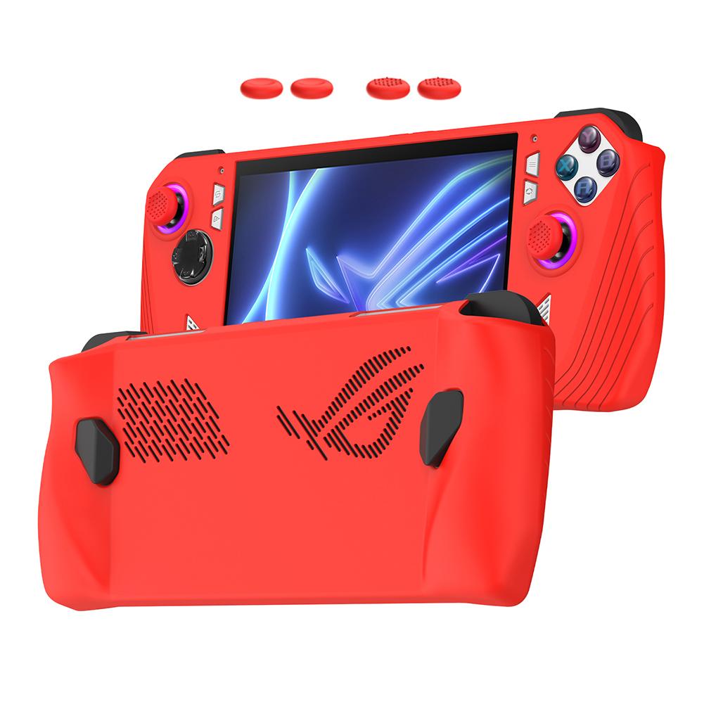 Game Console Case Soft Silicone Shell Sleeve Anti-Scratch Protector Cover Sleeve Dustproof Game Accessories for ASUS ROG Ally