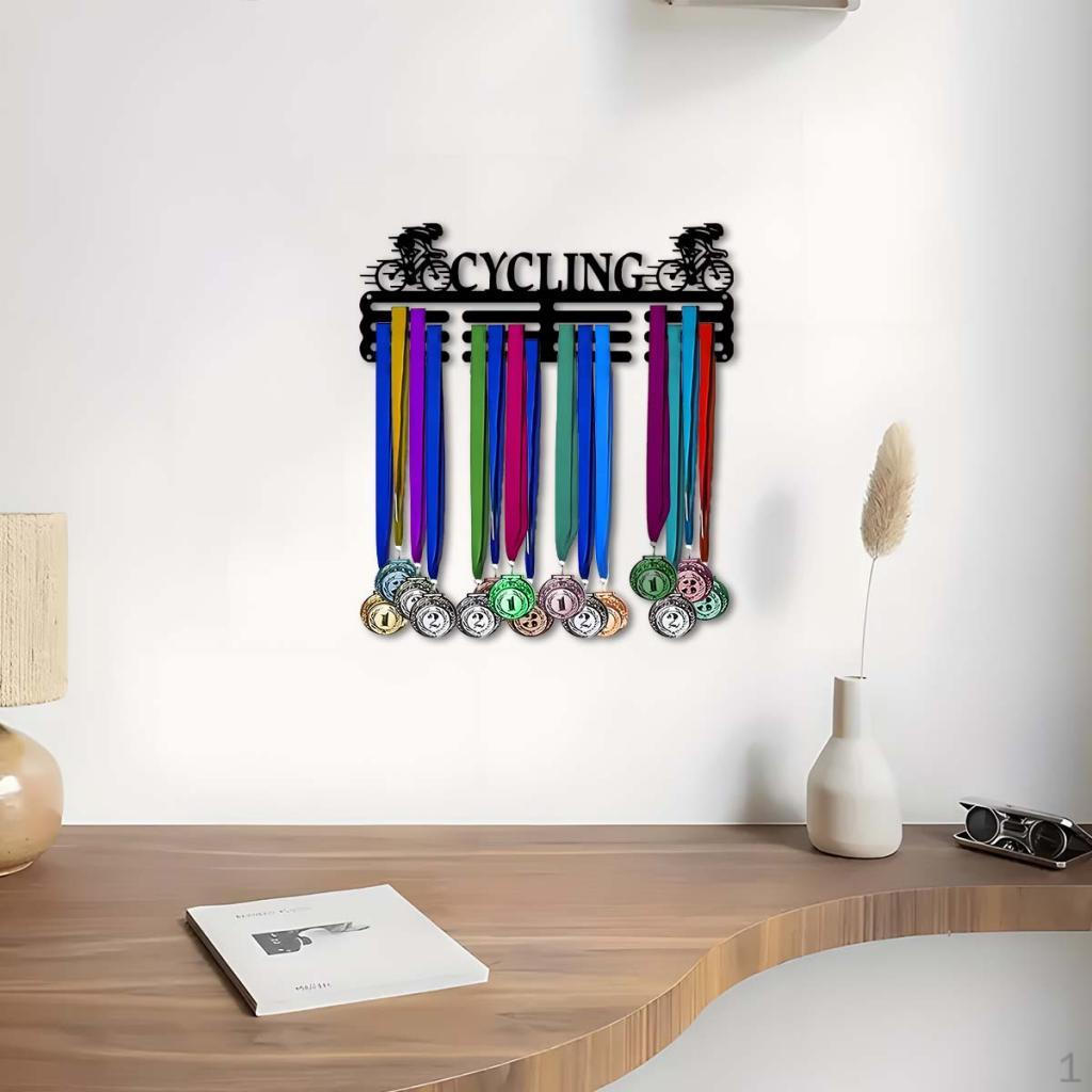 Medal Hanger Display Rack ,Wall Mounted Gymnastics Plaques Hanger, Award Ribbon Organizer for