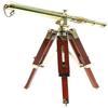 Brass Telescope On Tripod Stand Desktop Royal Look Finish Spyglass Beautiful Nautical Wooden Stand Home Décor Gift Everyone London..