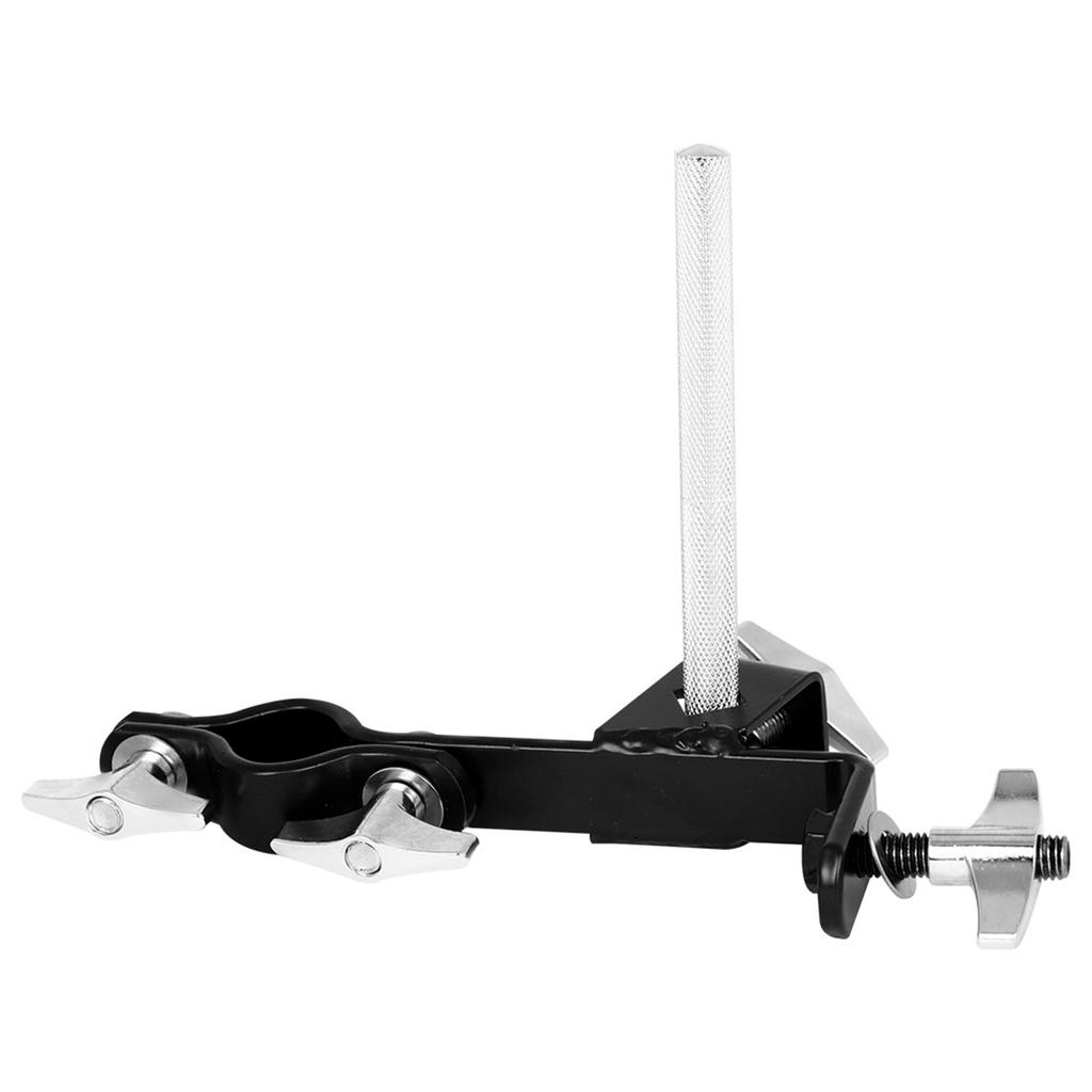 Metal Cowbell Holder Clamp Drum Tambourine Support Clip Adjustable Cowbell MountIng Bracket Clamp Easy To Install