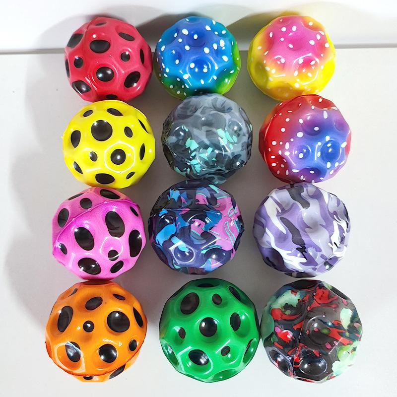 Style Extreme High Bouncing Ball Space  Jump Ball Moonball Hand Eye Coordination Balle Rebondissante Kinder Speelgoed