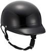 NBS Bike Parts Center Half Helmet with Brim, Black, One Size Fits Most (Head Circumference 57cm-60cm) 7001