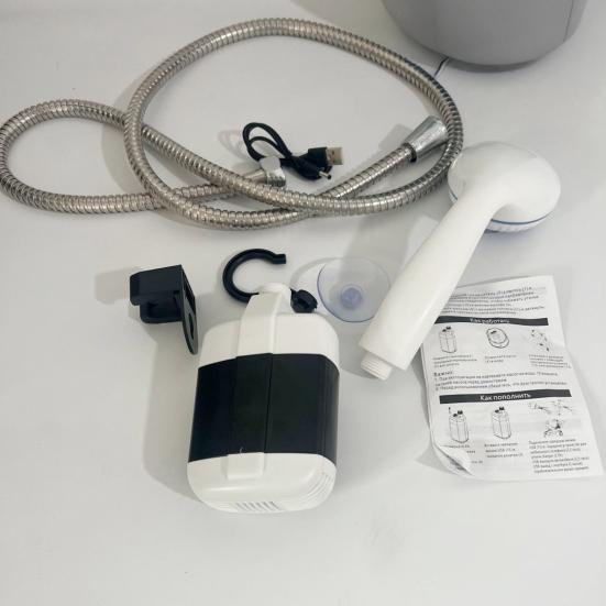 Camping Shower Pump Easy To Use Compact Portable Rechargeable Outdoor