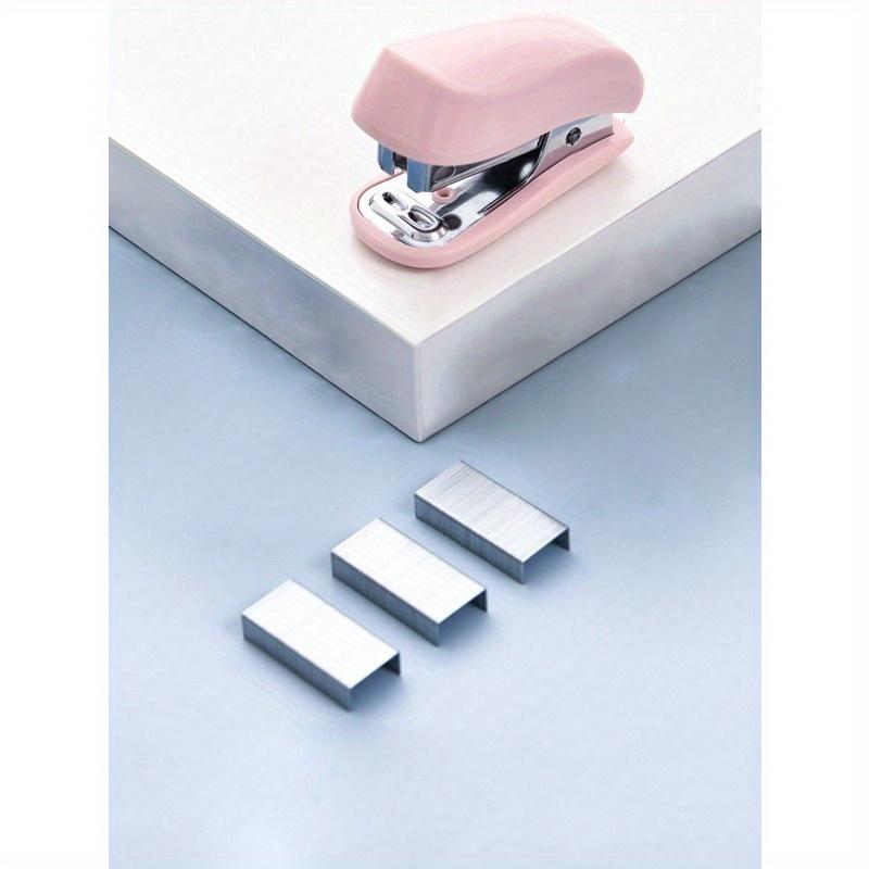 1pc Pink 3-In-1 Mini Stapler, Saddle Stapler and Staple Remover Set (Capacity: 830 Staples) Back To School, Back To School, School Supplies
