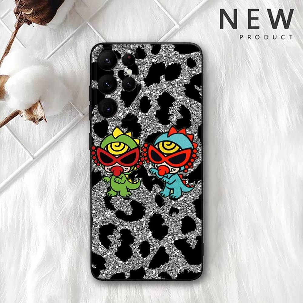 H-Hysteric M-Mini Phone Case For Samsung S 25,24,23,22,30,21,10,9,Ultra,Plus,Lite,FE,4,5G Black Soft Case