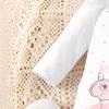 Foreign Trade Ins Newborn Infant Girl Baby Spring and Autumn Style Long-Sleeve Romper with Elephant Print and Open Crotch, Includes Hair Accessory