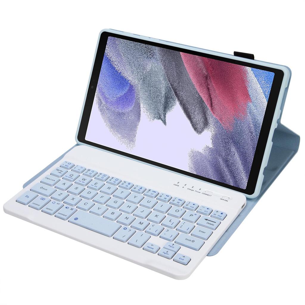 Samsung A7 Lite 8.7" Tablet Case with Magnetic Shell and Bluetooth Keyboard - Compatible with Russia, France, Spain