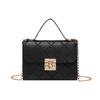 Single Shoulder Women's Bag, Versatile Messenger Fashion Embossed Lock Chain Small Square Bag