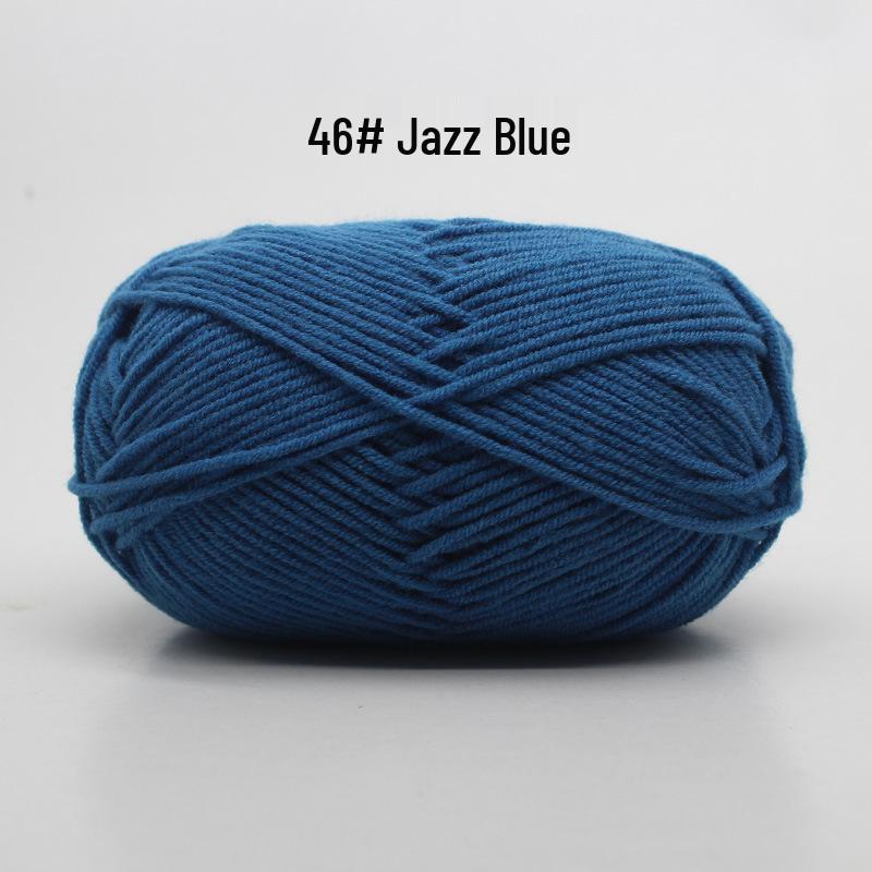 4-Ply Milk Cotton Yarn for DIY Baby Scarf & Blanket Knitting