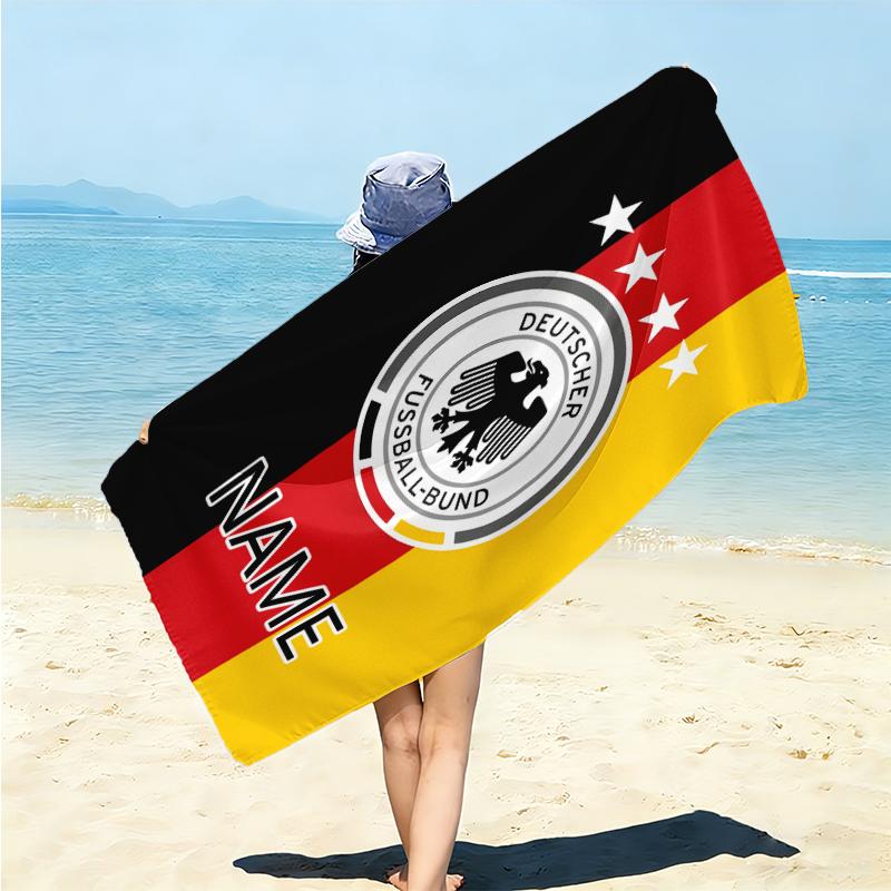 Personalized Lion Crest Emblem Beach Towel Microfiber Beach Towel Thin Absorbent for Beach Swimming Yoga Bath Sports. 0910148