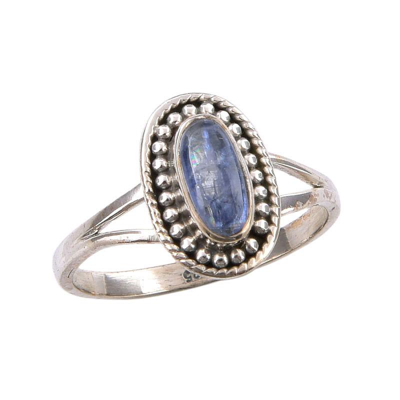 Natural Kyanite Gemstone Handmade 925 Sterling Silver Jewelry Ring Size 6.5 w1r21