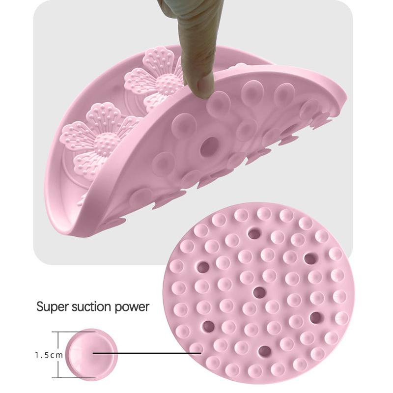 Cute Cat Paw Flower Shape Non-slip Silicone Pet Slow Feeder Mat Heat-resistant Anti-choking Dog Licking Mat Platos Para Gatos
