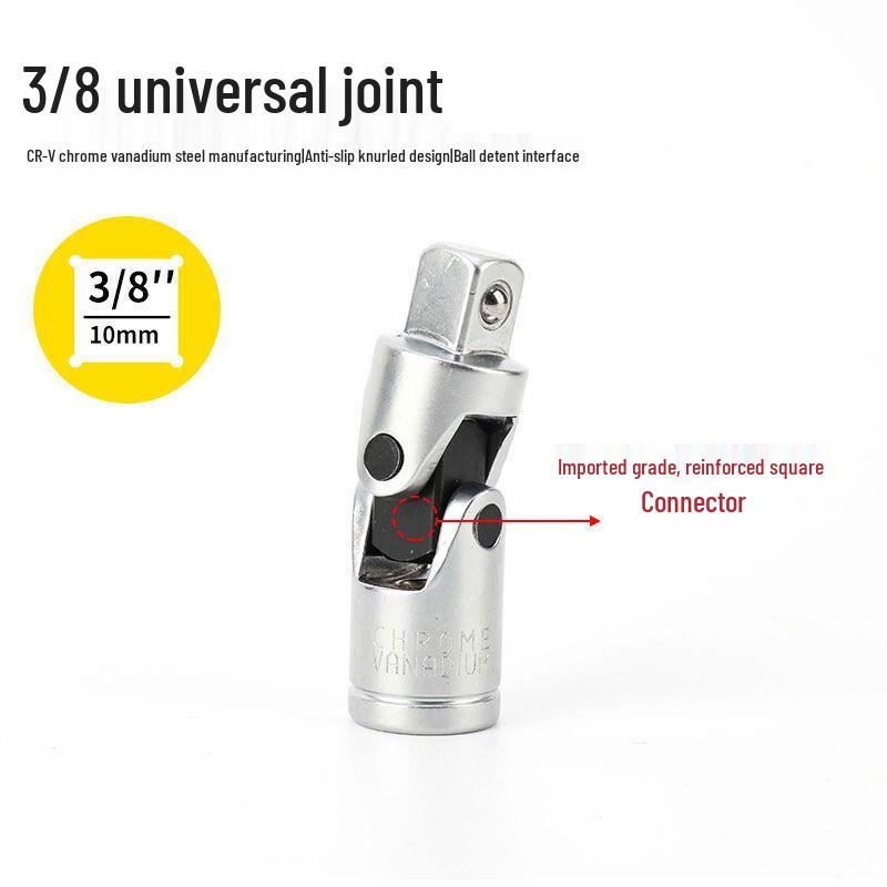 Extended Sleeve L-Shaped Socket Extension Bar with Universal Joint Wrench