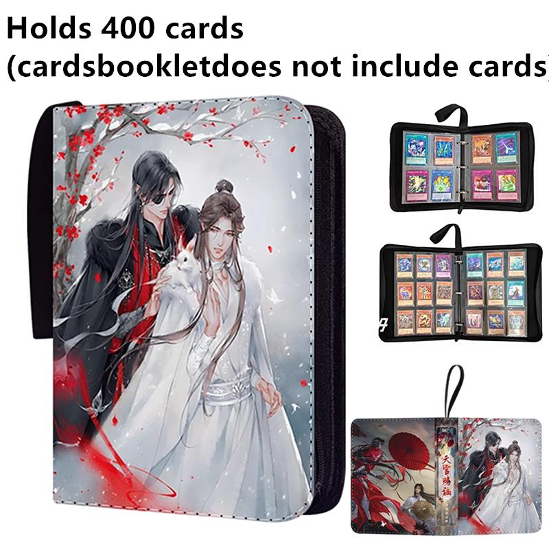 400 szt./900 szt. Album na karty Książka Anime Błogosławieństwo Niebiańskich Urzędników Kolekcja Kart Zamek na Zamki Binder na Karty Kolekcjonerskie Prezent dla Dzieci