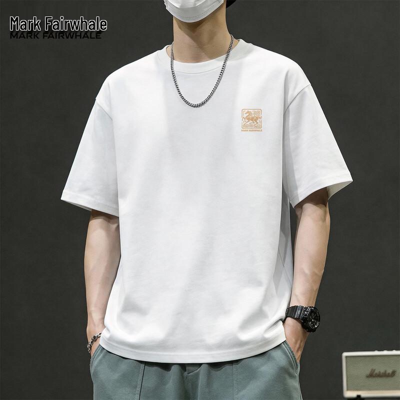 Mark Fairwhale Men s 2026 Loose Fit Cotton Short Sleeve T-Shirt 2XL