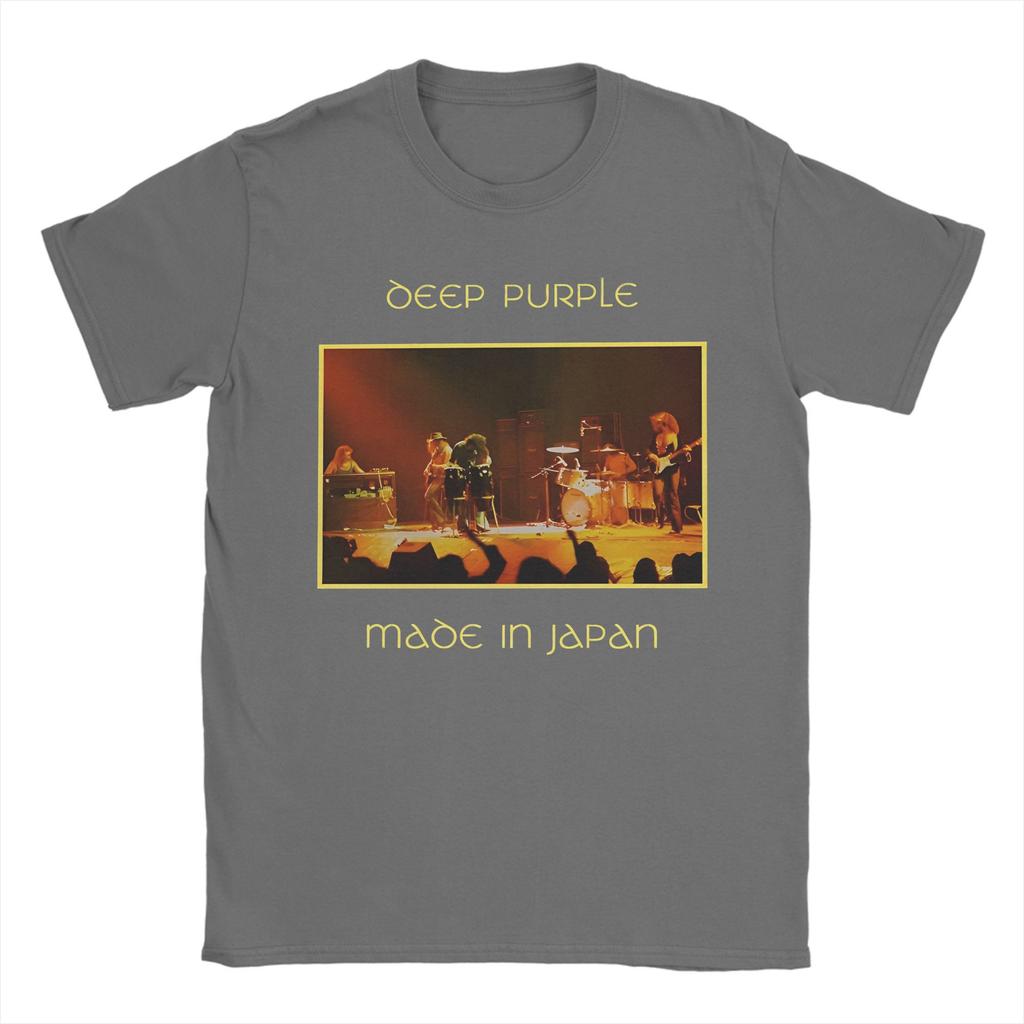 Men's Rock Band Deep Purple  Made In Japan T Shirt  Cotton Clothes Vintage Short Sleeve O Neck Tees Summer T-Shirt