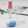 1/3Pcs 6ml Heart & round Shape Empty Lip Gloss Tubes Plastic Refillable Lipstick Containers Sample Size for Beauty Products