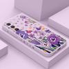 Purple Charm Tulip Phone Case For Samsung Galaxy A37 A57 Liquid Silicone Cover