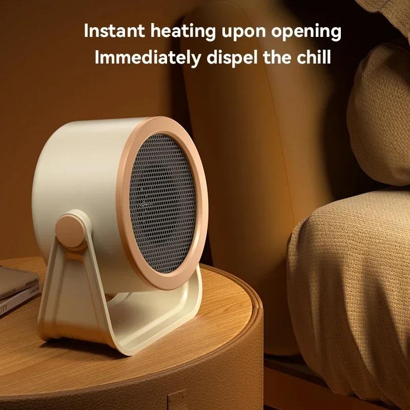 Portable Desktop Space Heater For Home Office/Fast Heating Fan With Adjustable Temp Low Noise Energy Saving US Plug