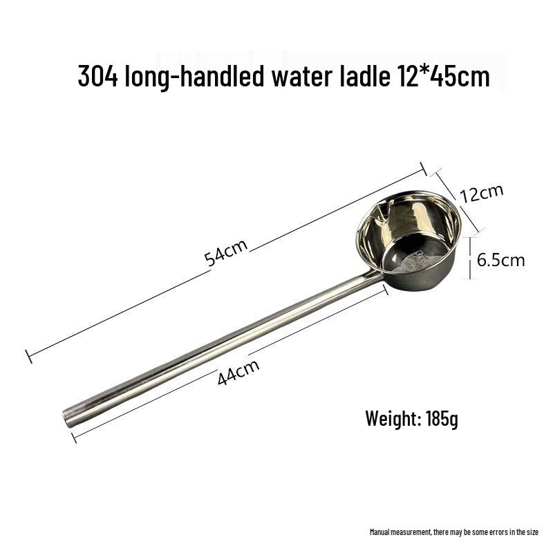 Stainless Steel Flat Bottom Kitchen Water Ladle and Soup/Milk Pot Combo.