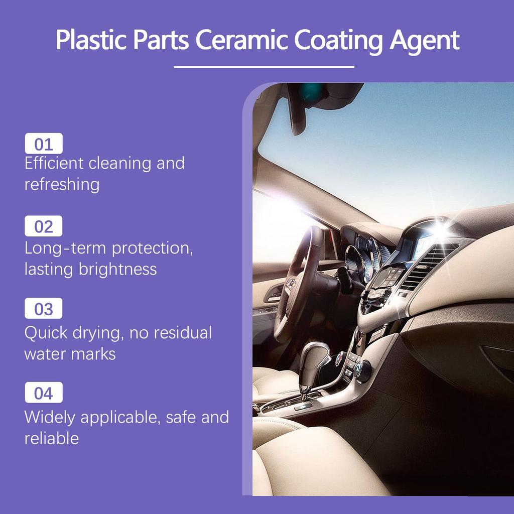 Automobile Plastic Refurbishment Agent Automobile Interior Seat Decoration Cleaning, Decontamination, Refurbishment And Maintenance Cleaner 30ml