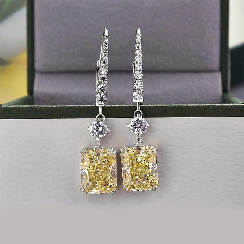 Wind Small Sugar Cube Earrings, Light Luxury Princess Fashion Earrings, Rich Lady Celebrity Ear Buckles