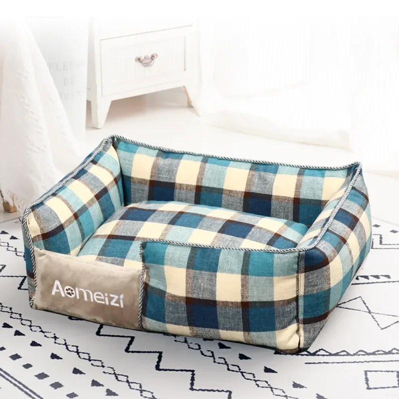 Warm Dog Cat Bed Pet Mat Removable Soft Pet House Washable Sofa Cushion Sleeping Bed For Cat Puppy Kennel Indoor Pet Dog Supplie