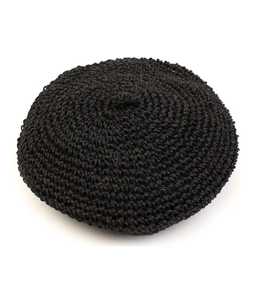 Yunibeosyeolkemiseuteuli Rattan Black Beret