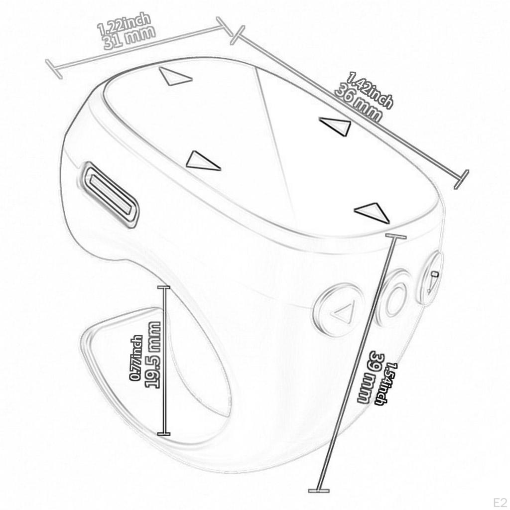 Scrolling Ring Remote Control Video Recording Controller for Music Switching