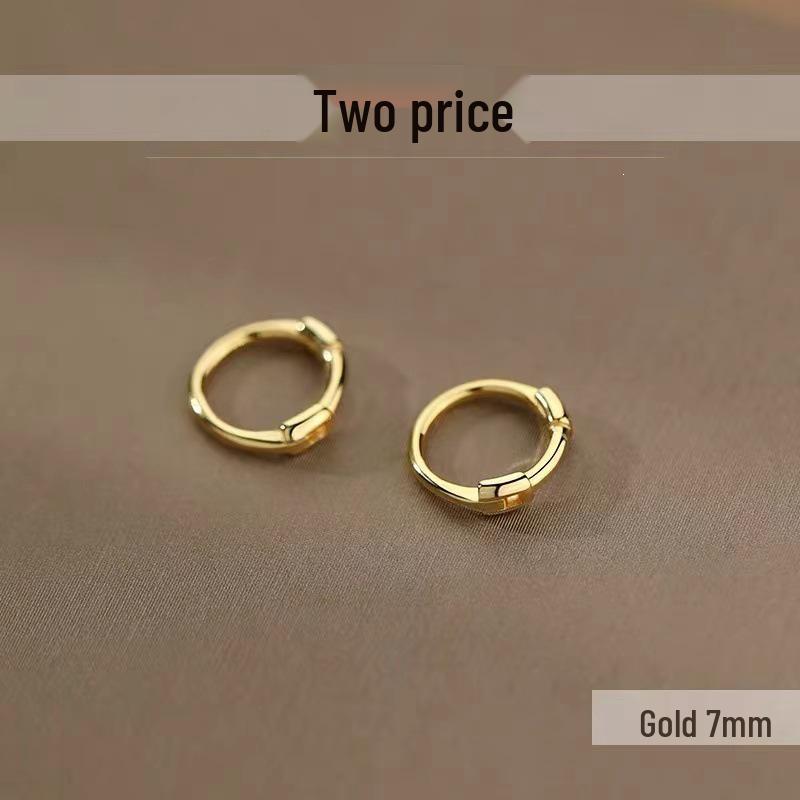 2023 New 925 Sterling Silver Hoop Earrings - Women's Circle Cartilage Studs, Summer Style