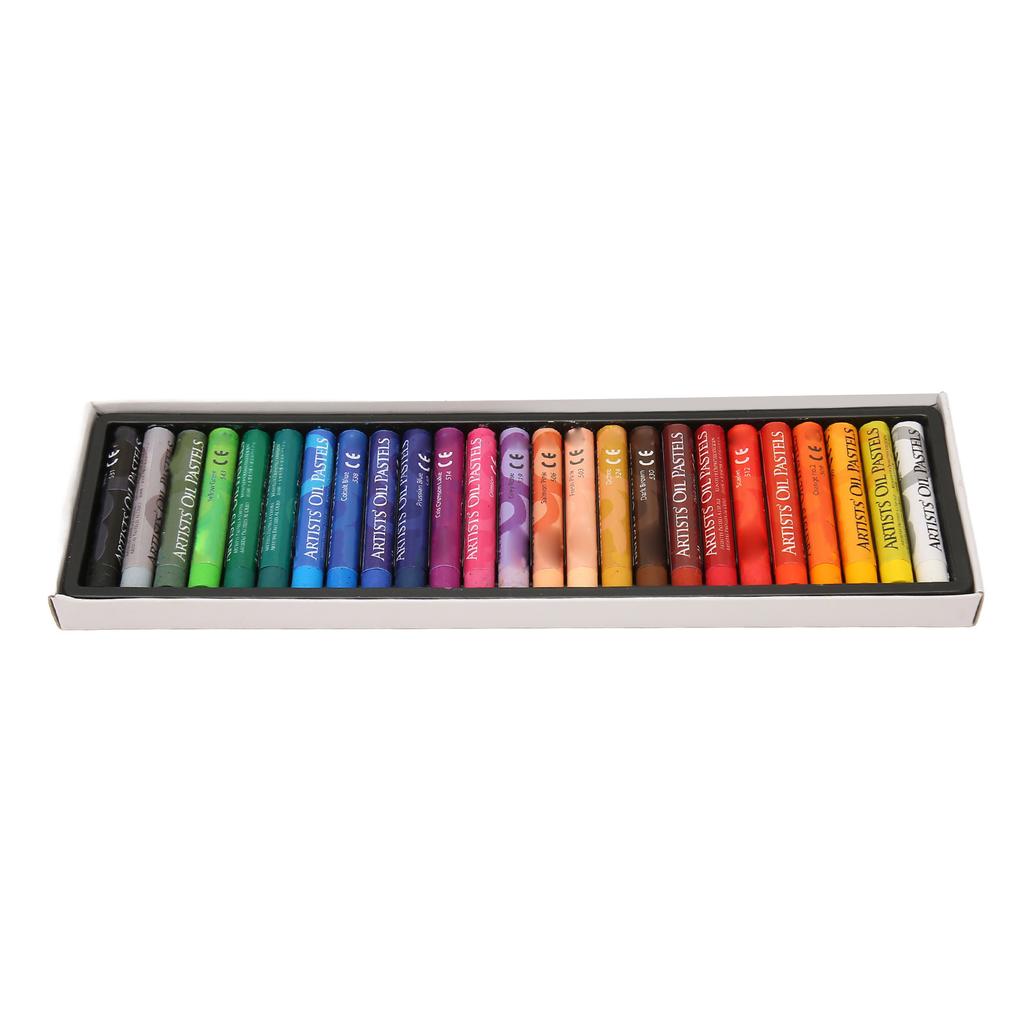 25 Colors Oil Pastels Set Professional Vibrant Creamy Soft Oil Pastels for Artists Beginners Student