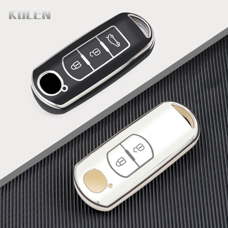 Tpu Car Remote Key Case Cover Shell Fob For Mazda 2 3 6 Atenza Axela Demio Cx-5 Cx5 Cx-3 Cx7 Cx-9 Cx30 Mx-5 Accessories Keychain