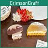 Adorable Acetate Hair Clips With Unique Maple Leaf And Cute Mushroom Shapes