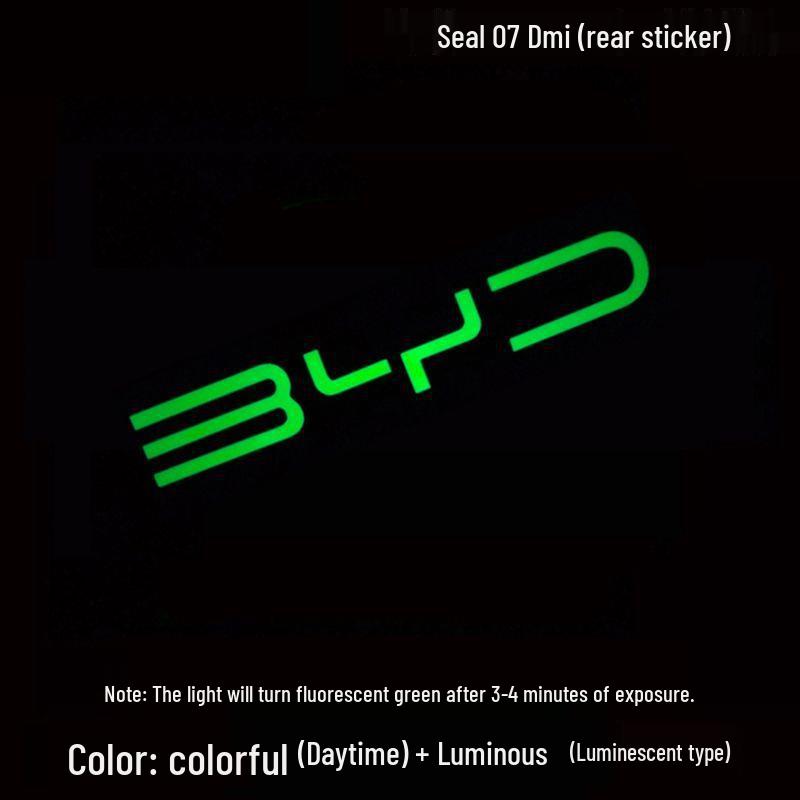 BYD Seal EV Car Logo Sticker for Color Change & Decoration (EVDMI 05, DMI 07, DMI 06, GT 06)