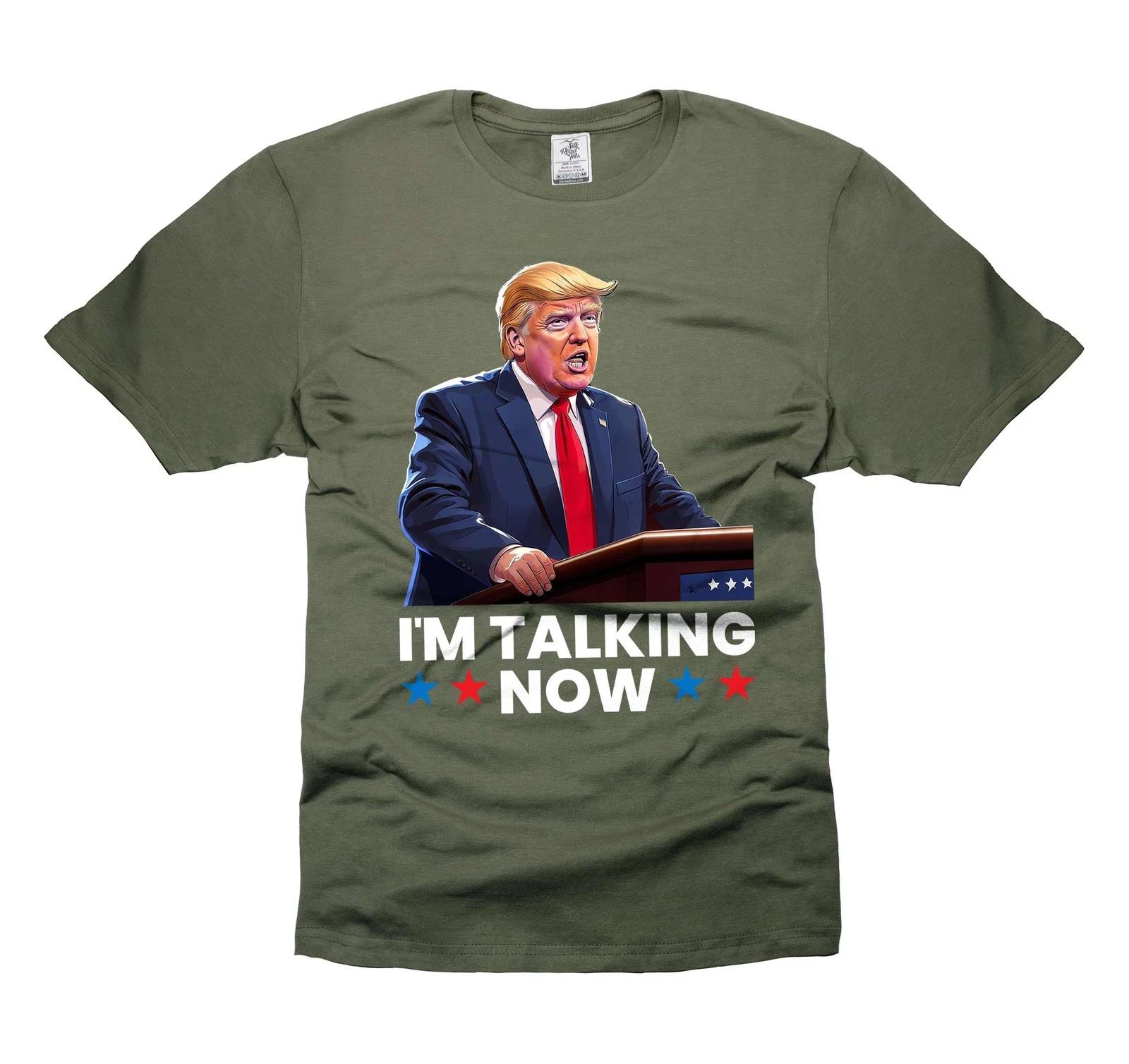 Trump 2024 I am talking now tee shirt Trump Kamala Debate Shirt Funny Saying Tee 2XL