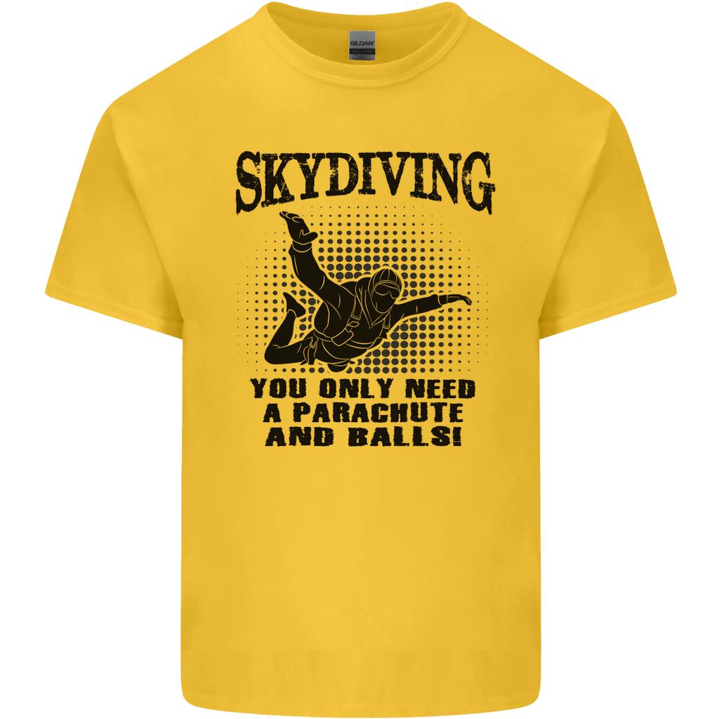 Skydiving Parachute Balls Skydiver Funny Unisexs Light Cotton TShirt