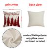 Christmas Pillow Case Elk Print Sofa Cushion Home Bedside Cushion Pillow Case