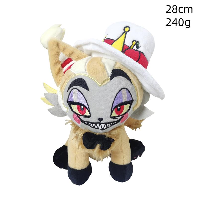 Nieuwe 22-45cm Hazbin Clown Kwaadaardige Baas Alastor Pluche Speelgoed Schattige Zachte Knuffel Cartoon Anime Poppen Voor Kind Kerstmis Verjaardagscadeau